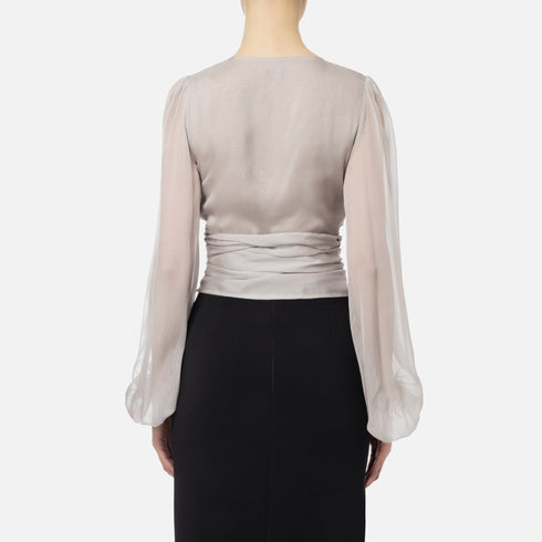 Elisabetta Franchi Camicia elegante Camicia Donna trasparente Perla P24-ELISABETTA FRANCHICA03242E2-155-40 - Francavilla Moda